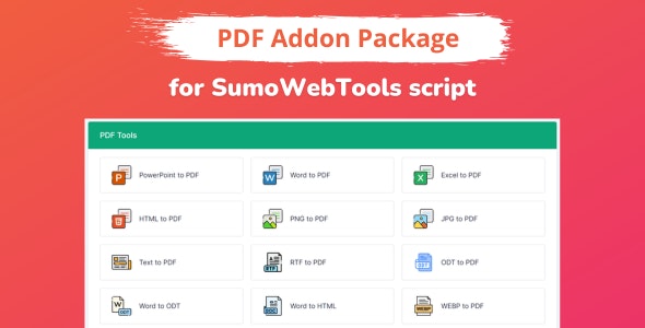 PDF Addon Package for SumoWebTools v1.0.2 Free