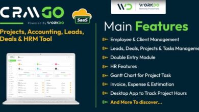 CRMGo SaaS v6.9 Nulled - Projects, Accounting, Leads, Deals & HRM Tool