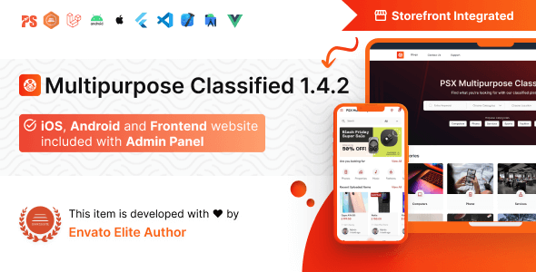 PSX v1.4.2 Nulled - Multipurpose Classified Flutter App with Frontend and Admin Panel