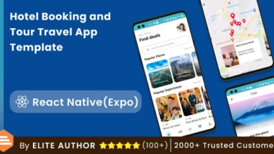 TravelPro v3.0 Nulled - React Native Hotel Booking and Tour Travel App Template