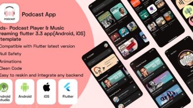 Pods v1.0 Nulled - Podcast Player & Music Streaming flutter 3.3 app(Android, iOS) UI template
