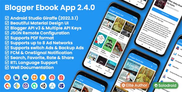 Blogger Ebook App v2.4.0 Nulled - Blogger API v3