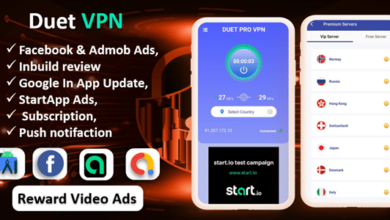 Duet Pro VPN App v8.0 Nulled - Secure VPN App & Fast VPN