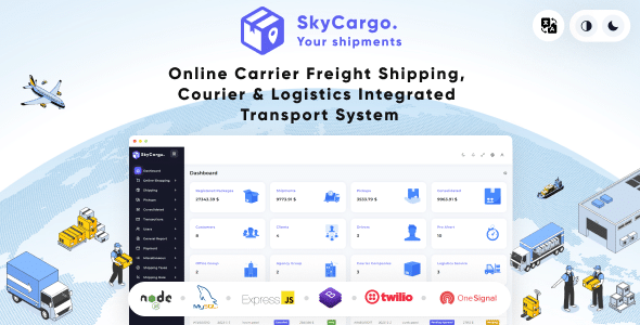 SkyCargo Nulled - An Integrated Transportation System for Freight Shipping, Courier Services, and Logistics