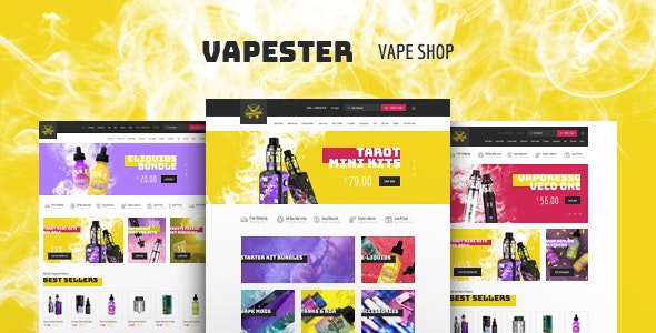 Vapester v1.1.10 Nulled - Creative Cigarette Store & Vape Shop WooCommerce Theme