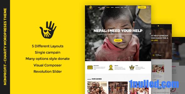 CharityHeart v1.9 Nulled - Charity, Crowdfunding, Nonprofit Theme
