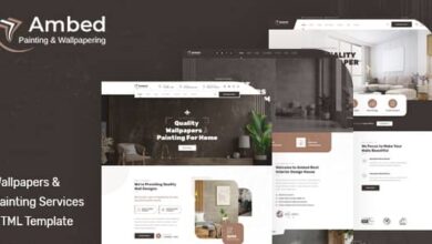 Ambed Nulled - Wallpapers & Painting Services HTML Template