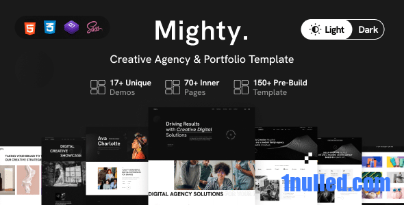 Mighty Nulled - Creative Agency & Portfolio Showcase Template