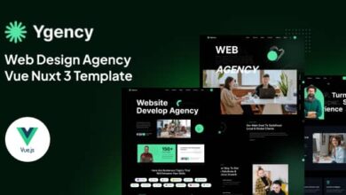 Ygency Nulled - Web Design Agency Vue Nuxt Template