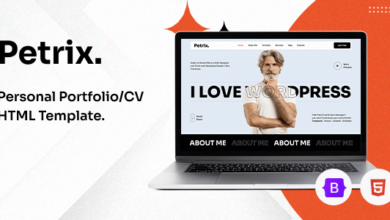 Petrix Nulled - Personal Portfolio/CV HTML Template
