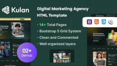 Kulan v1.0 Nulled - Digital Marketing Agency HTML Template