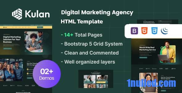 Kulan v1.0 Nulled - Digital Marketing Agency HTML Template