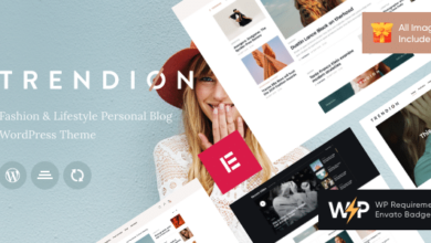 Trendion v2.9 Nulled - A Personal Lifestyle Blog and Magazine