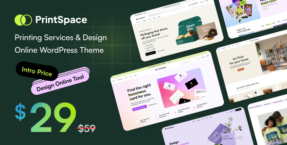PrintSpace v1.0.8 Nulled - Printing Services & Design Online WooCommerce WordPress theme