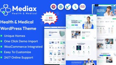 Mediax v1.0 Nulled - Health & Medical WordPress Theme