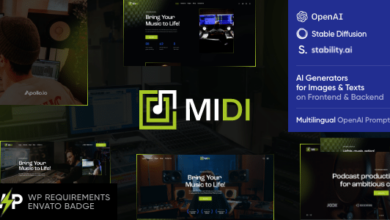 Midi v1.6 Nulled - Sound & Music Production WordPress Theme