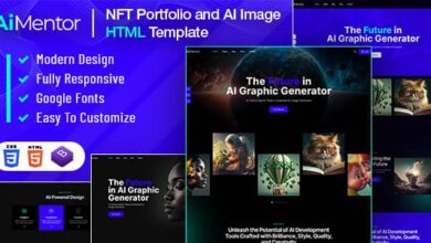 AI Mentor Nulled - AI Image Generator HTML Template