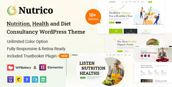 Nutrico v5.3 Nulled - Nutrition Health Services WordPress Theme