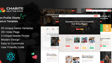 Charite Nulled - Non-Profit Charity React NextJs Template