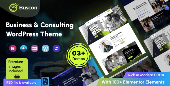 Buscon v1.0.1 Nulled - Consulting Business WordPress Theme
