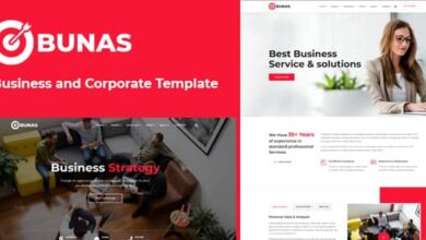 Bunas v2.0 Nulled - Multipurpose Business and Corporate Template