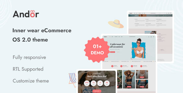 Andor v1.0 Nulled - The Inner Wear Product Shopify Theme