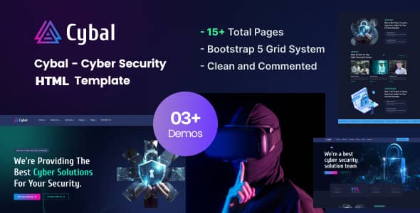Cybal Nulled - Cyber Security HTML Template