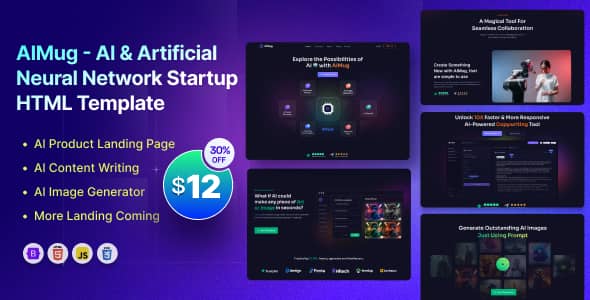 AIMug Nulled - AI & Artificial Neural Network Startup Template