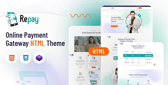 Repay Nulled - Payment Gateway HTML Template