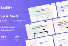 Saasify Nulled - Startup & SaaS Landing Page HTML5 Template