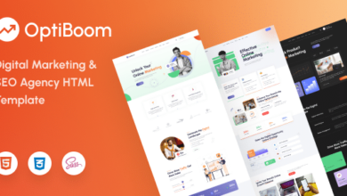 OptiBoom Nulled - Digital Marketing & SEO Agency HTML5 Template