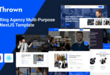 Thrown Nulled - Business Consulting Agency Multi-Purpose React NextJS Template