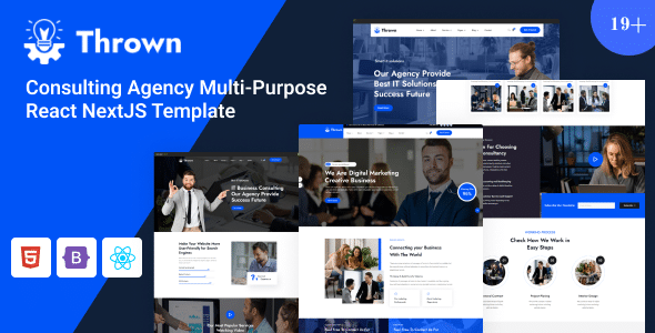 Thrown Nulled - Business Consulting Agency Multi-Purpose React NextJS Template