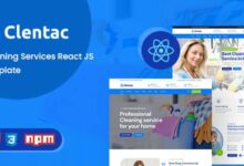 Clentac – Cleaning Services React JS Template