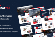 Rafter Nulled - Roofing Services HTML5 Template