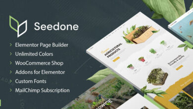 SeedOne v0.0.2 Nulled - Agriculture WordPress theme
