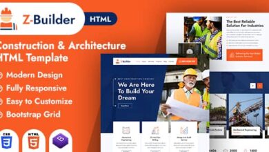 Z-Builder Nulled - Construction Elementor HTML Template