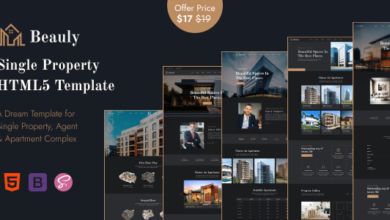 Beauly Nulled - Single Property HTML Template
