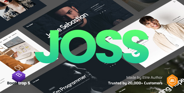 Joss Nulled - Personal Portfolio CV Resume One Page Template