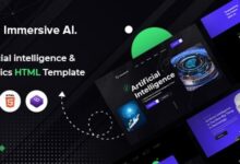Immersive AI Nulled - Robotics HTML Template