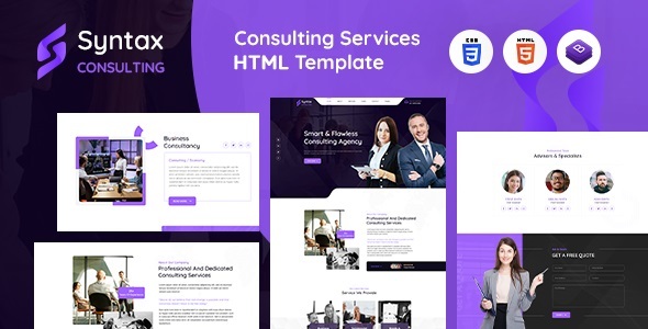 Syntax Nulled - Consulting Services HTML Template