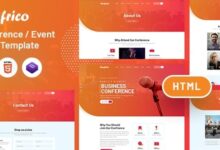 Confrico Nulled - Event & Conference HTML Template