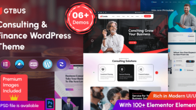 GTBUS v1.0 Nulled - Consulting & Finance WordPress Theme