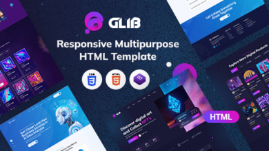 Glib Nulled - Responsive Multipurpose HTML Template