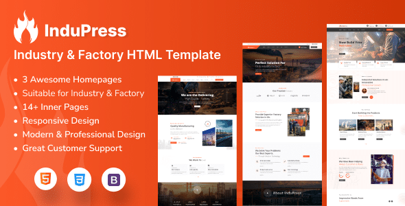 InduPress Nulled - Industry & Factory HTML Template