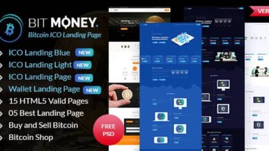 Bit Money v2.1 Nulled - Bitcoin Cryptocurrency ICO Landing Page HTML Template