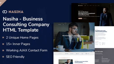 Nasiha Nulled - Business Consulting Company HTML5 Template