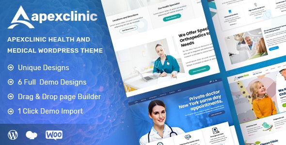 ApexClinic v1.3.4 Nulled - Health & Medical Theme
