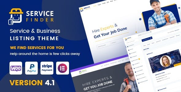 Service Finder v4.1 Nulled - Provider and Business Listing Theme