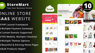 StoreMart SaaS v3.6 Nulled - Online Product Selling Business Website Builder